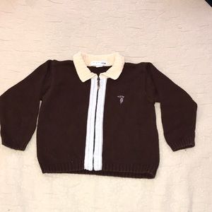 Trussardi junior zip sweater jacket 2T